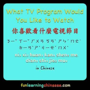 what-tv-program-would-you-like-to-watch-in-chinese